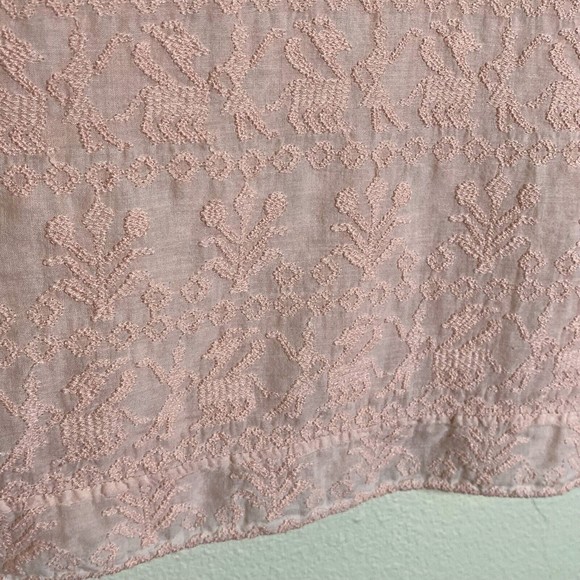 Etoile Isabel Marant Embroidered Blouse 0 XS Light Pink Peach Tunic Top - Picture 6 of 6